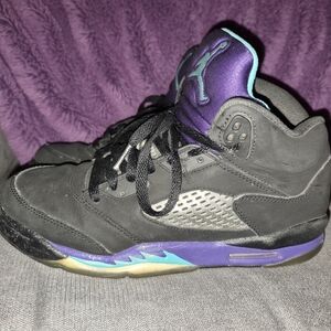 Kids Black and Purple Sneakers